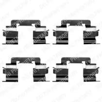 Delphi LX0311 Комплект монтажный дисковых тормозных колодок