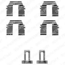 Delphi LX0335 Монтажний комплект гальмівних колодок Delphi LX0335 Монтажний комплект гальмівних колодок