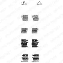 Delphi LX0339 Комплект монтажный дисковых тормозных колодок Delphi LX0339 Комплект монтажный дисковых тормозных колодок