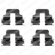 Delphi LX0344 Монтажний комплект гальмівних колодок