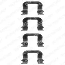 Delphi LX0349 Монтажний комплект гальмівних колодок