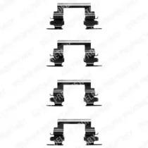 Delphi LX0364 Монтажний комплект гальмівних колодок