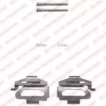 Delphi LX0380 Монтажний комплект гальмівних колодок Delphi LX0380 Монтажний комплект гальмівних колодок