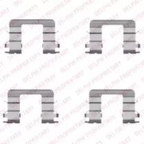 Delphi LX0416 Комплект монтажный дисковых тормозных колодок Delphi LX0416 Комплект монтажный дисковых тормозных колодок