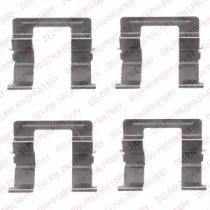 Delphi LX0420 Монтажний комплект гальмівних колодок Delphi LX0420 Монтажний комплект гальмівних колодок