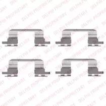 Delphi LX0431 Монтажний комплект гальмівних колодок Delphi LX0431 Монтажний комплект гальмівних колодок