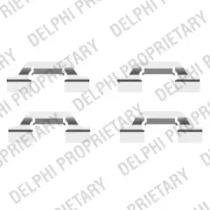 Delphi LX0438 Комплект монтажный дисковых тормозных колодок Delphi LX0438 Комплект монтажный дисковых тормозных колодок