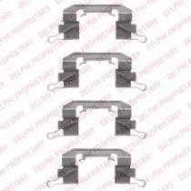 Delphi LX0442 Комплект монтажный дисковых тормозных колодок