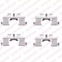 Delphi LX0444 Монтажний комплект гальмівних колодок Delphi LX0444 Монтажний комплект гальмівних колодок