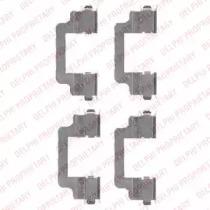 Delphi LX0454 Монтажний комплект гальмівних колодок