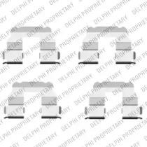 Delphi LX0457 Монтажний комплект гальмівних колодок Delphi LX0457 Монтажний комплект гальмівних колодок