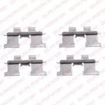 Delphi LX0467 Комплект монтажный дисковых тормозных колодок