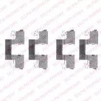 Delphi LX0474 Комплект монтажный дисковых тормозных колодок