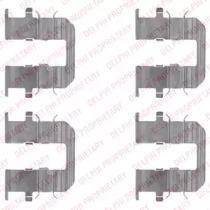 Delphi LX0489 Комплект монтажный дисковых тормозных колодок Delphi LX0489 Комплект монтажный дисковых тормозных колодок