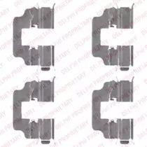 Delphi LX0493 Комплект монтажный дисковых тормозных колодок