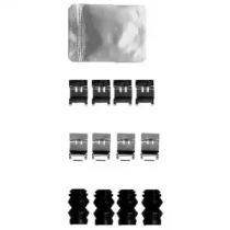 Delphi LX0593 Монтажний комплект гальмівних колодок Delphi LX0593 Монтажний комплект гальмівних колодок