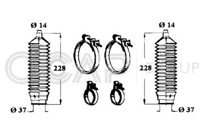 Ocap 0901330 Пыльник рулевой рейки