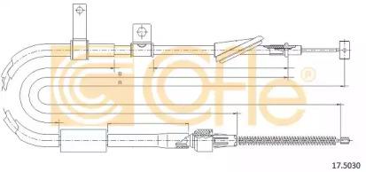 Cofle 17.5030 Brake cable Cofle 17.5030 Brake cable