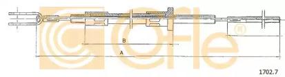 Cofle 1702.7 Трос сцепления Cofle 1702.7 Трос сцепления