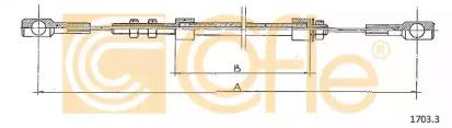 Cofle 1703.3 Тросик газа