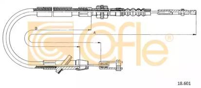 Cofle 18.601 Трос сцепления Cofle 18.601 Трос сцепления