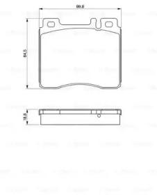 Bosch 0 986 460 976 Brake pads