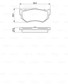 Bosch 0 986 460 992 Brake pads