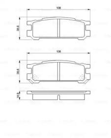 Bosch 0 986 461 143 Brake pads