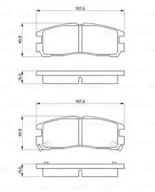 Bosch 0 986 461 145 Brake pads