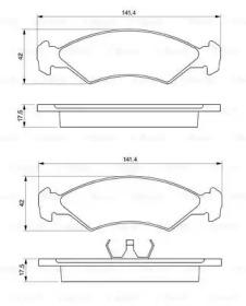 Bosch 0 986 468 570 Brake pads Bosch 0 986 468 570 Brake pads