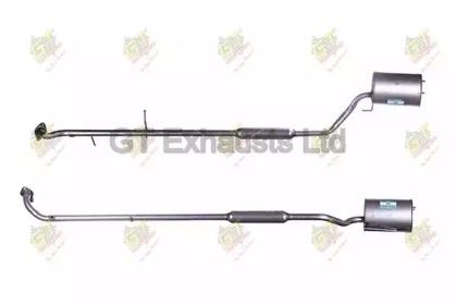 GT Exhausts GDU092 Середній глушник вихлопних газів GT Exhausts GDU092 Середній глушник вихлопних газів