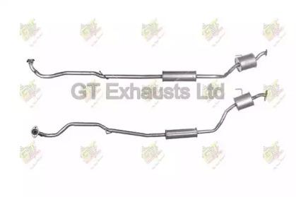 GT Exhausts GDU122 Muffler assy front GT Exhausts GDU122 Muffler assy front