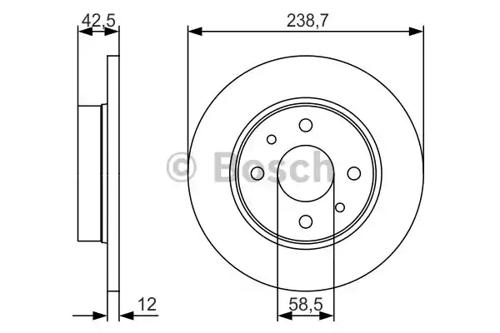 Bosch 0 986 479 R61 Brake disc Bosch 0 986 479 R61 Brake disc