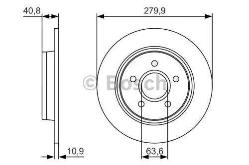 Bosch 0 986 479 S49 Brake disc