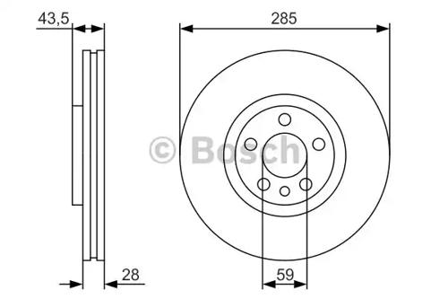 Bosch 0 986 479 S62 Brake disc Bosch 0 986 479 S62 Brake disc