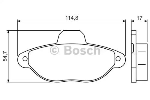 Bosch 0 986 495 255 Brake pads Bosch 0 986 495 255 Brake pads