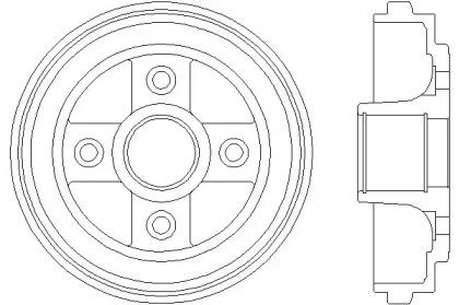 Mintex MBD198 Барабан гальмівний