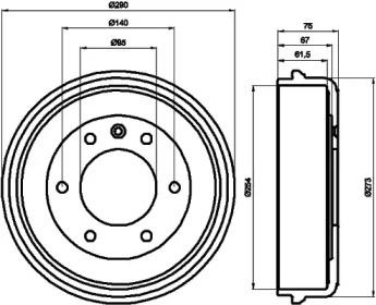 Mintex MBD223 Bremstrommel Mintex MBD223 Bremstrommel