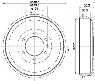 Mintex MBD387 Bremstrommel
