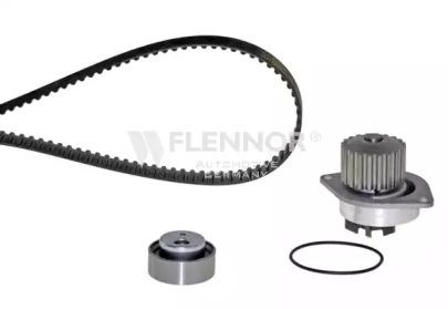 Flennor FP04236V Комплект ременя ГРМ з водяним насосом і роликами Flennor FP04236V Комплект ременя ГРМ з водяним насосом і роликами