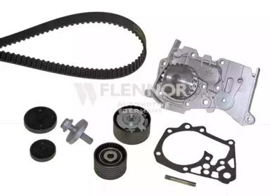 Flennor FP04490V Комплект ременя ГРМ з водяним насосом і роликами Flennor FP04490V Комплект ременя ГРМ з водяним насосом і роликами