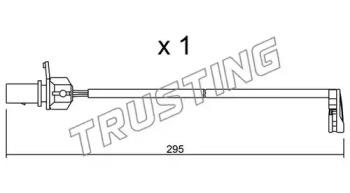 Trusting SU.224 Датчик зносу гальмівних колодок Trusting SU.224 Датчик зносу гальмівних колодок
