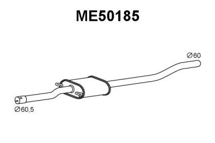 Veneporte ME50185 Muffler assy front Veneporte ME50185 Muffler assy front