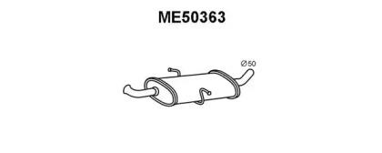 Veneporte ME50363 Muffler assy front Veneporte ME50363 Muffler assy front