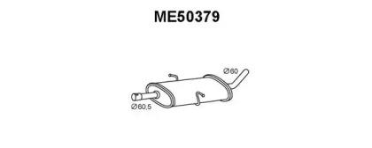 Veneporte ME50379 Середній глушник вихлопних газів Veneporte ME50379 Середній глушник вихлопних газів