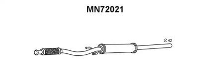 Veneporte MN72021 Muffler assy front Veneporte MN72021 Muffler assy front