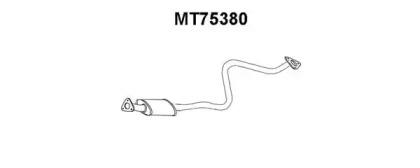 Veneporte MT75380 Muffler assy front Veneporte MT75380 Muffler assy front