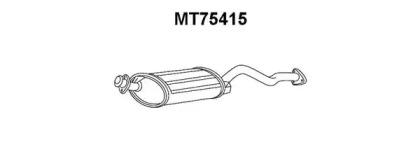 Veneporte MT75415 Muffler assy front Veneporte MT75415 Muffler assy front