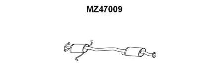 Veneporte MZ47009 Muffler assy front Veneporte MZ47009 Muffler assy front