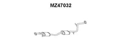 Veneporte MZ47032 Muffler assy front Veneporte MZ47032 Muffler assy front